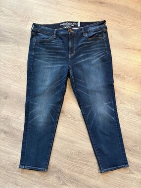 American Eagle Outfitters Women's Dark Indigo Skinny Jeans